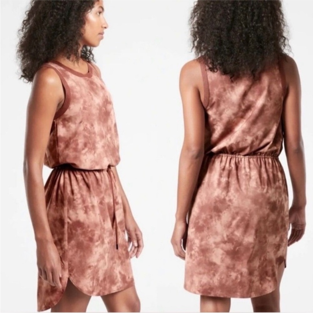 Athleta Rincon Printed Dress Evian Hearth Rose NWT Small